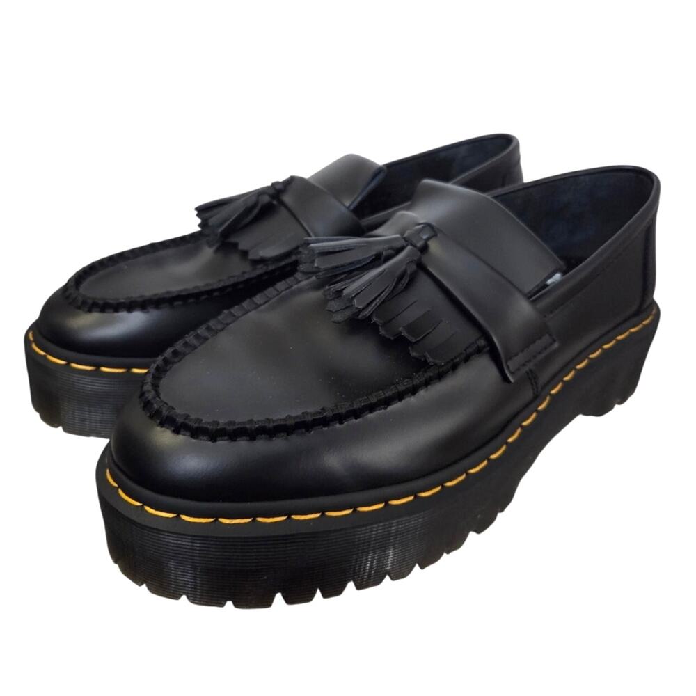 Dr. Martens Black Platform Loafers